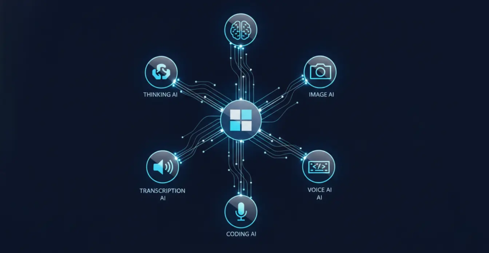 microsoft_Seven glowing nodes — a visual map of the MAI family 2